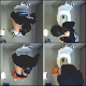 A hidden camera in a public restroom ceiling records at least 8 girls taking a shit while sitting on a toilet. Products are often visible when the girls stand up, but audio could be louder. About 8.5 minutes.